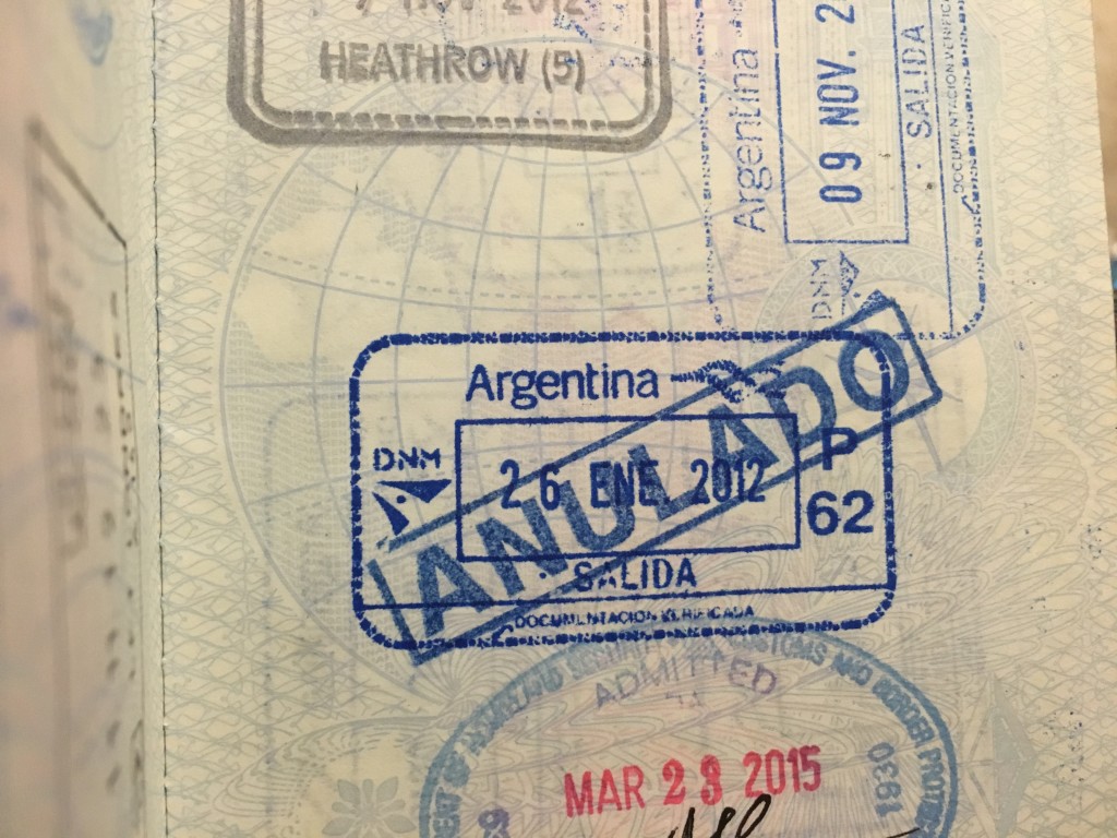 Annulled exit from Argentina