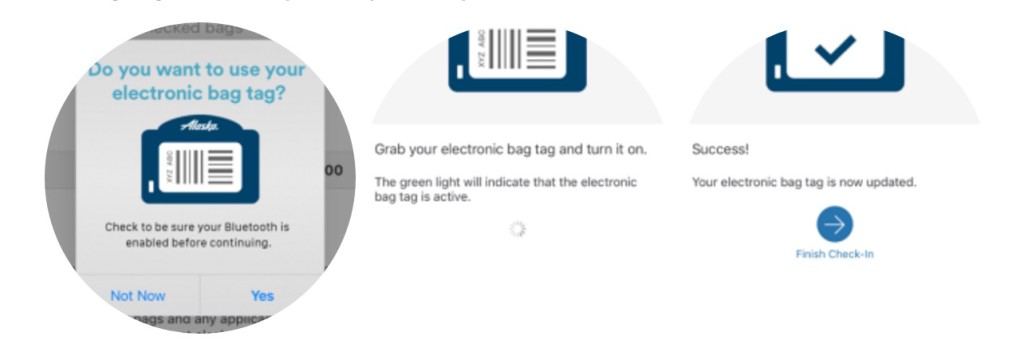 Electronic Bag Tag Instructions